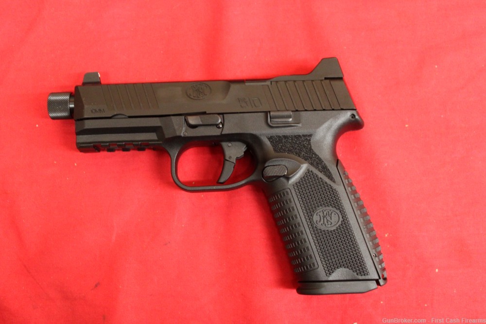 FN 510 10mm w/2-10rd Magazines, Night Sights And Threaded.-img-2