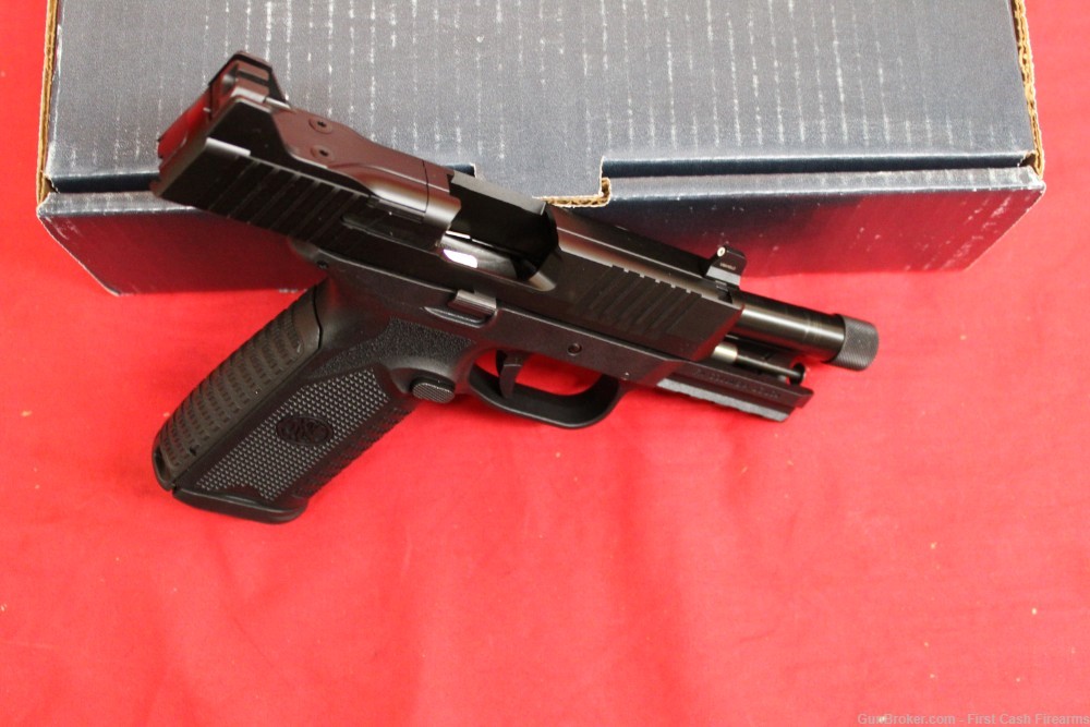 FN 510 10mm w/2-10rd Magazines, Night Sights And Threaded.-img-3