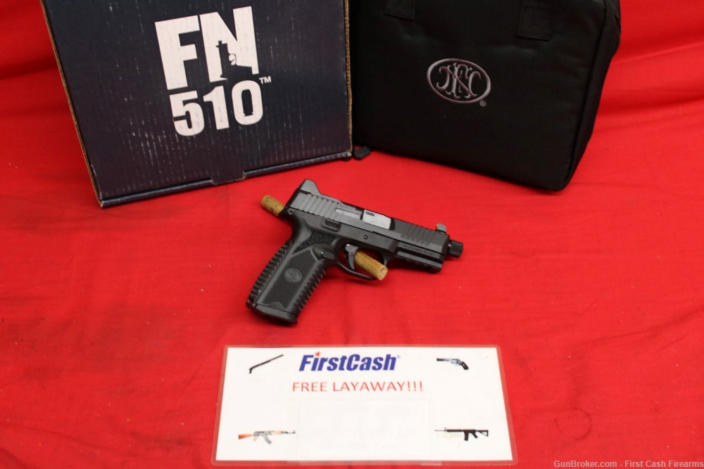 FN 510 10mm w/2-10rd Magazines, Night Sights And Threaded.-img-0