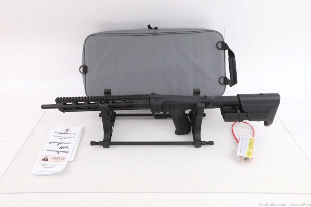 Smith and Wesson FPC 9mm 16.25" FOLDING Carbine Rifle LIKE NEW 3 Mags Case-img-0