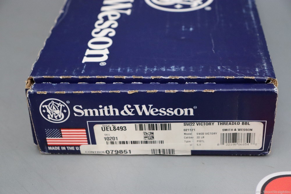 Smith & Wesson SW22 Victory 5.5" .22LR w/Box & Threaded Barrel-img-21
