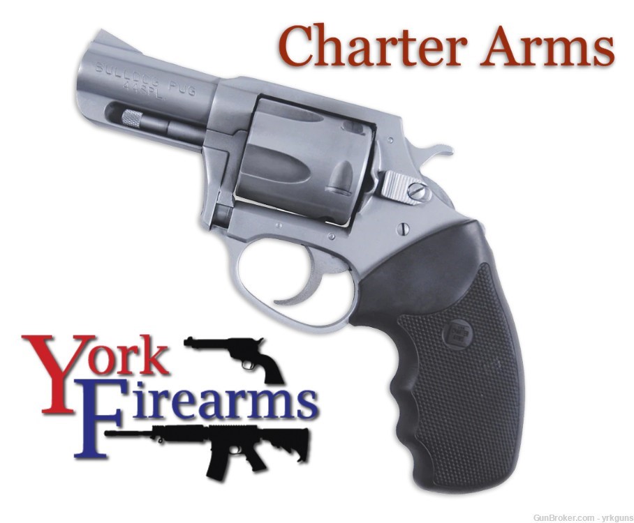 Charter Arms Bulldog 44SPL 2.5" Stainless Steel Revolver NEW 74420-img-0