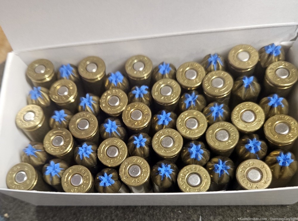 .45 Colt Blank Cartridges Box of 50-img-1
