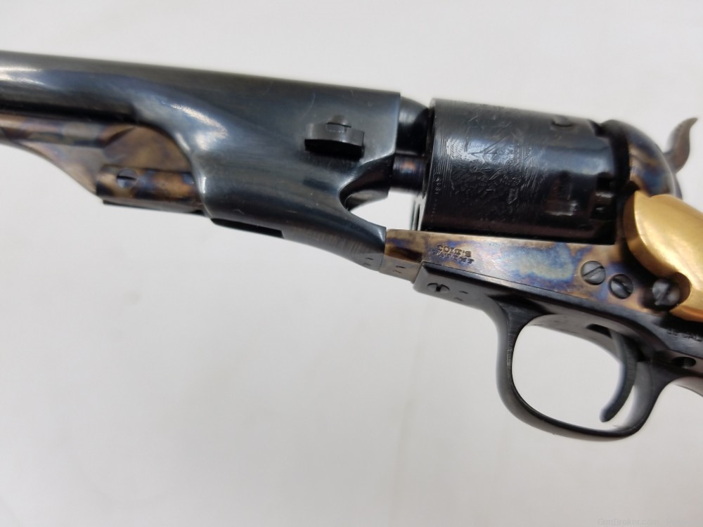 47% scale miniature Colt 1861 Navy percussion revolver w/ detachable stock-img-11