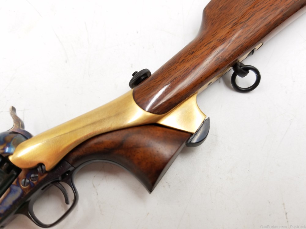 47% scale miniature Colt 1861 Navy percussion revolver w/ detachable stock-img-15