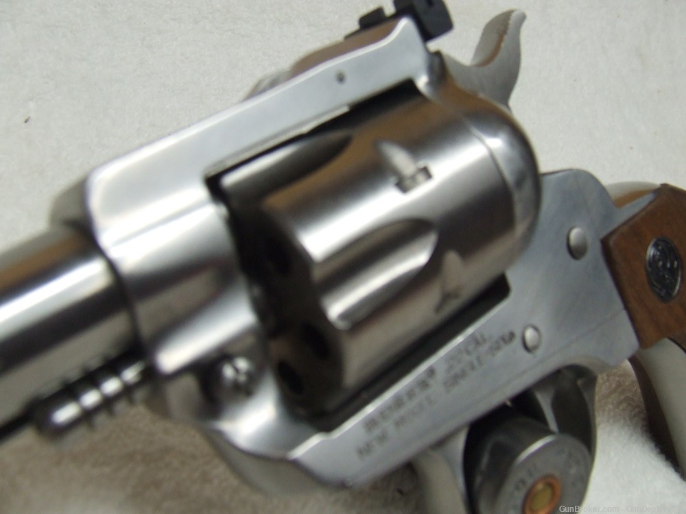 RUGER Single-Six Convertible .22 LR/.22 Mag stainless 80s vintage-img-3
