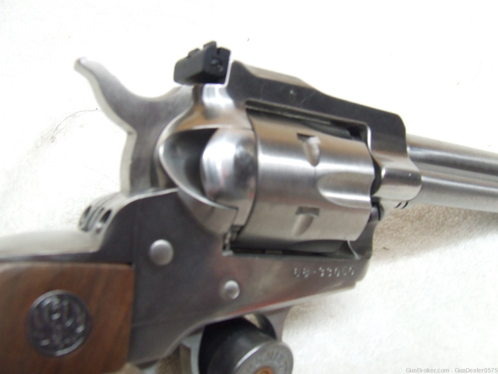 RUGER Single-Six Convertible .22 LR/.22 Mag stainless 80s vintage-img-6
