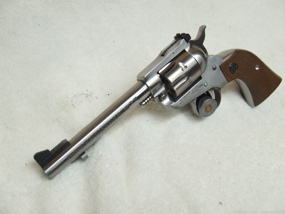 RUGER Single-Six Convertible .22 LR/.22 Mag stainless 80s vintage-img-1