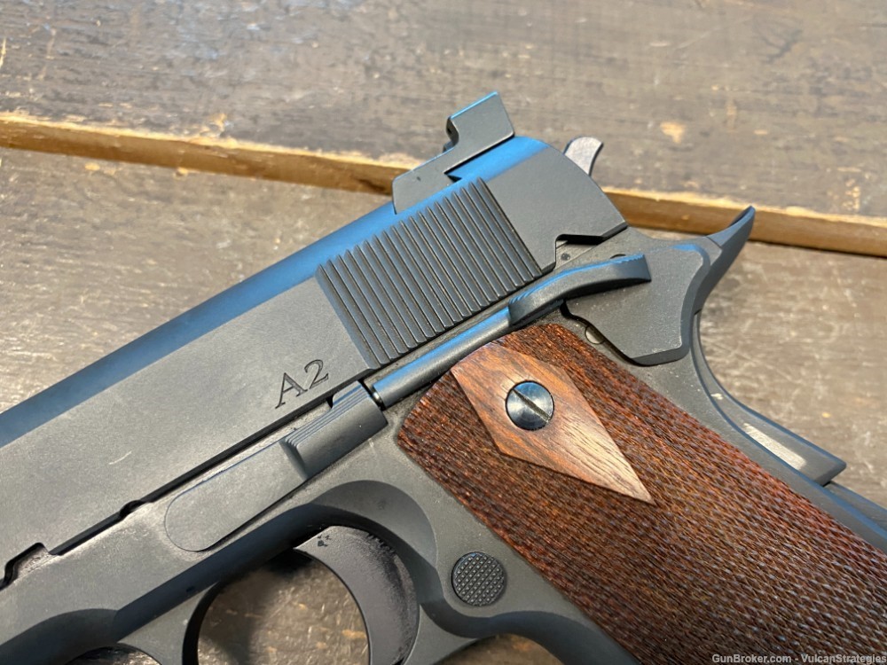 Dan Wesson A2 1911 5" Blue Trijicon HD Sights .45 ACP Rare Penny Auction-img-8