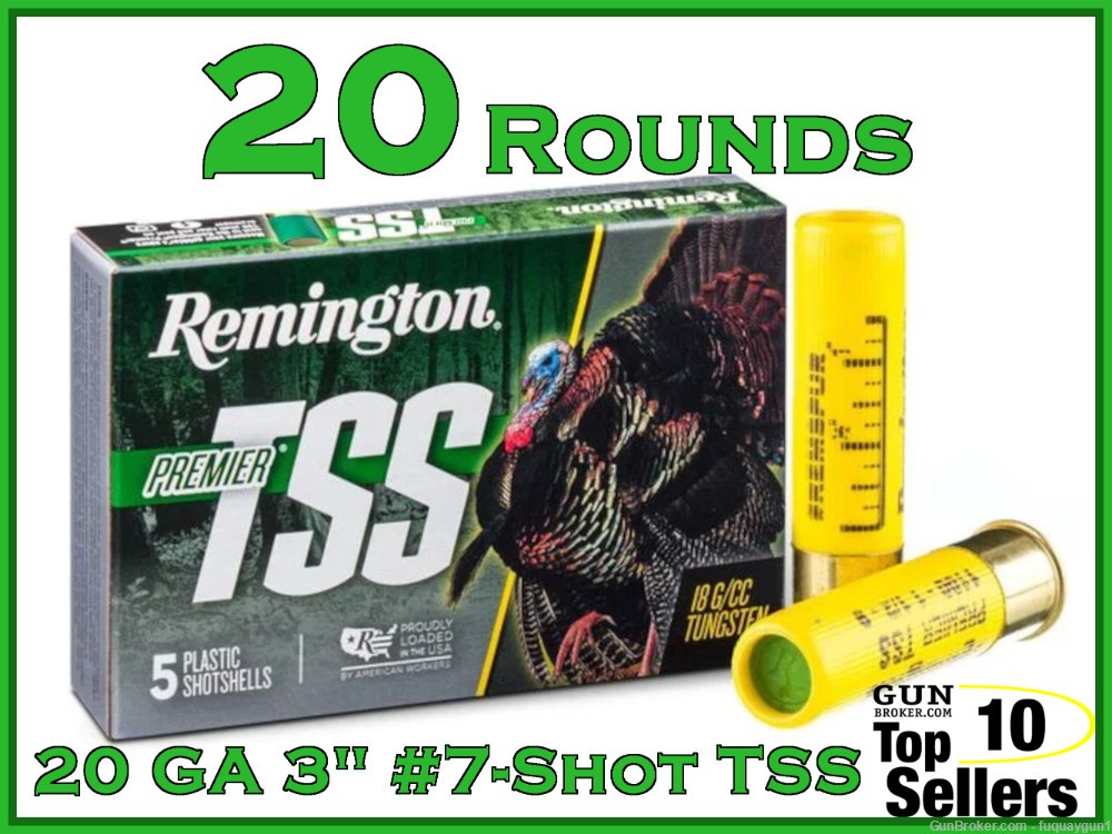 Remington Premier TSS 20 Gauge 3" #7 Shot 1.5 OZ 28063 20RD-img-0
