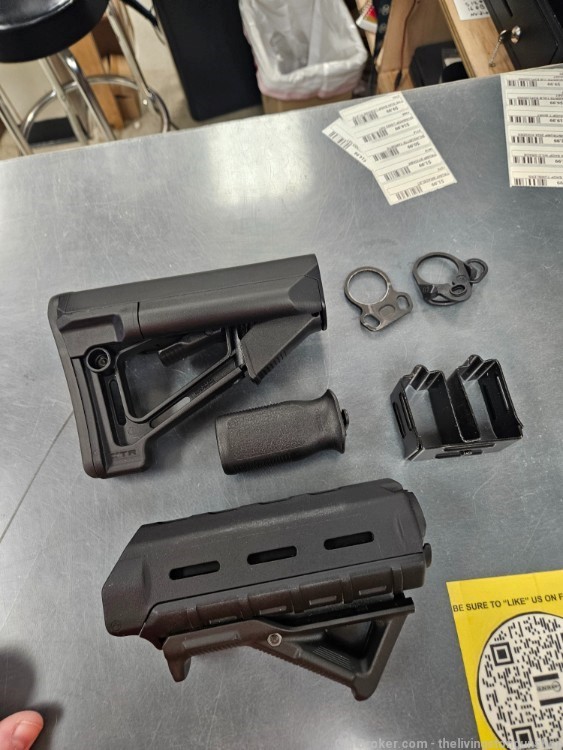Magpul Black STR Mil-Spec Stock Forend ASAP Ambidextrous End Loop-img-0