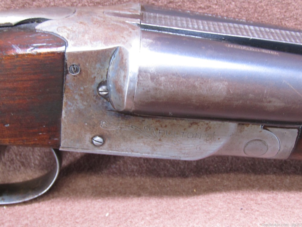 Hunter Arms The Fulton 12 GA Side by Side Double Barrel Shotgun 28"-img-7