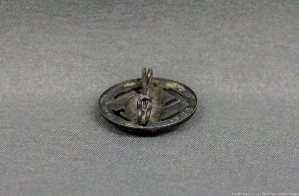 WWII German Stahlhelm Badge N.S.D.  F.B ST. Member Pin-img-4