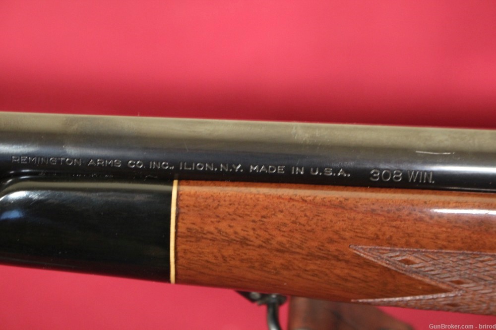 Remington 700 BDL 22" .308 Custom Deluxe Bolt Rifle W/Scope, Irons - 1981-img-4
