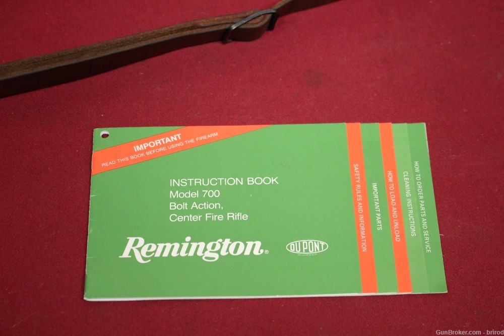 Remington 700 BDL 22" .308 Custom Deluxe Bolt Rifle W/Scope, Irons - 1981-img-1