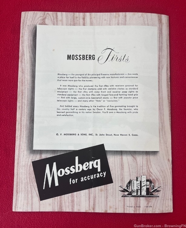 Vintage 1956 Mossberg Catalog All Models Pictured-img-3