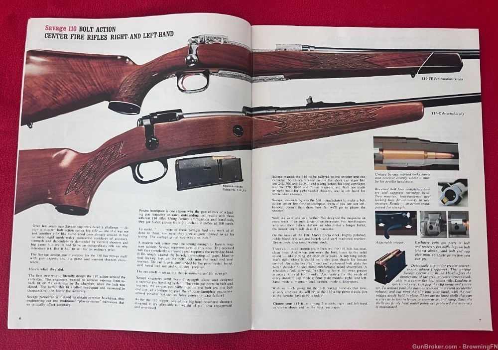 Original 1970 Savage Catalog All Models for that Year Pictured!-img-1