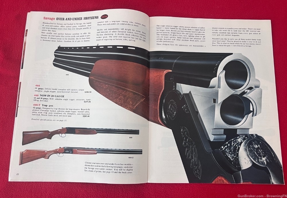 Original 1970 Savage Catalog All Models for that Year Pictured!-img-2