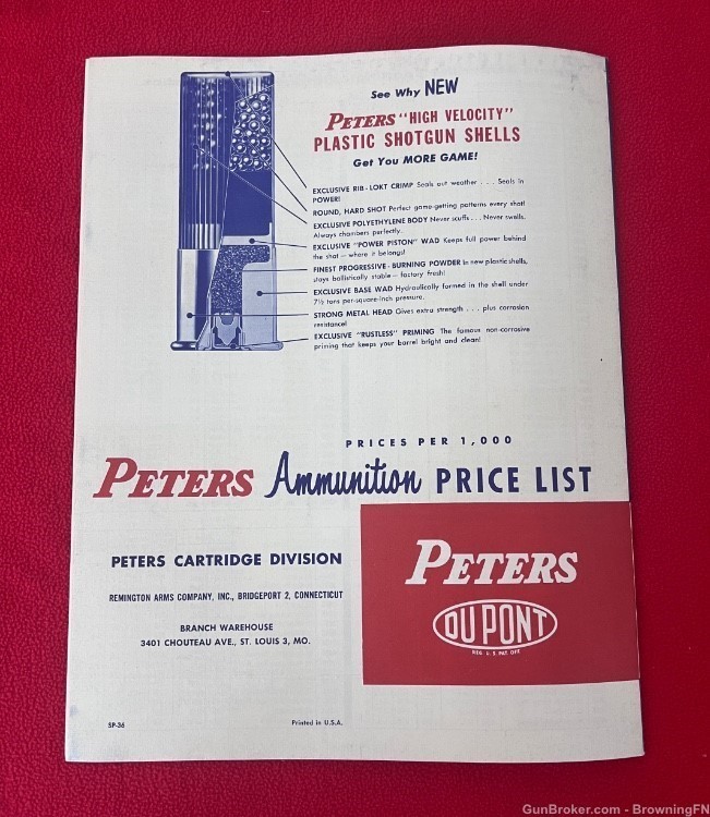 Original Peters Ammunition Catalog All Offerings for 1962 With Prices!-img-3