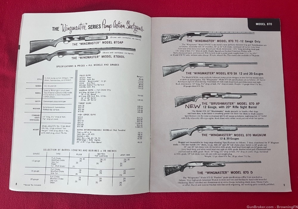 Original 1962 Remington Catalog + Retail Prices All Models -img-1