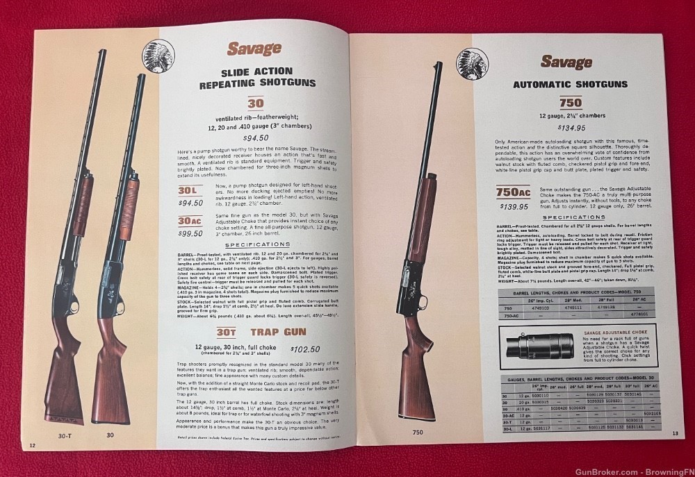 Original Savage Arms 1965 Catalog All Models Shown for 1965-img-1