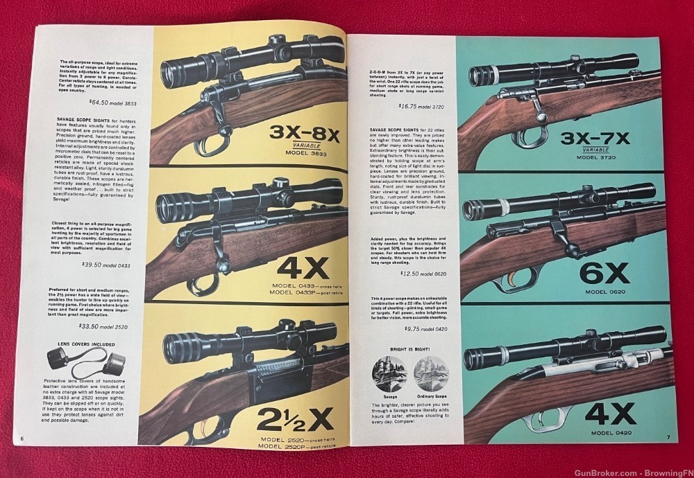 Original Savage Arms 1964 Catalog All Models Shown for 1964-img-1