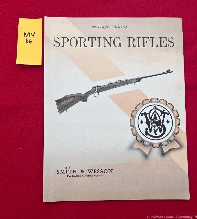 Vintage Smith & Wesson Sporting Rifles Catalog All Models -img-0