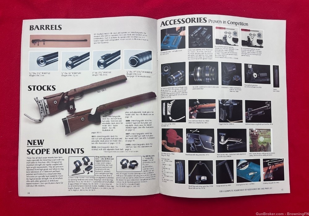 Vintage 1985 Anschutz Catalog All Models Pictured-img-3