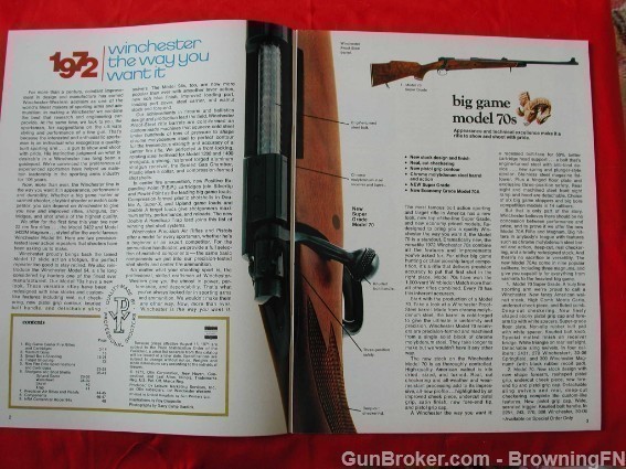 Orig Winchester 1972 Catalog Model70 70A 94 64 88-img-1