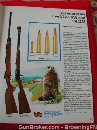 Orig Winchester 1972 Catalog Model70 70A 94 64 88-img-8