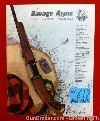 Original Savage Arms 1965 Catalog-img-0