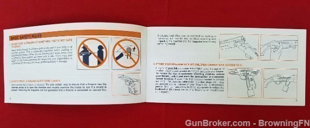 Original Beretta Safety Rules Hang Tag Warranty-img-2
