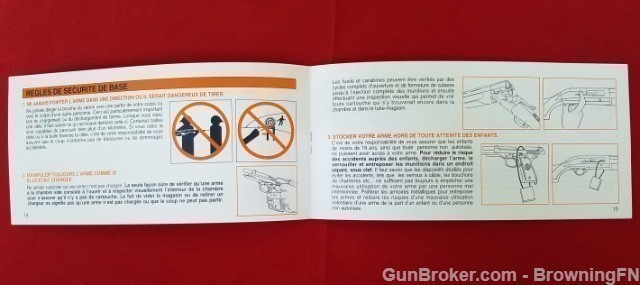 Original Beretta Safety Rules Hang Tag Warranty-img-3