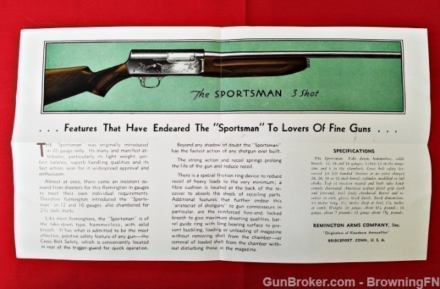 Orig Remington Sportsman Aristocrat Flyer-img-1
