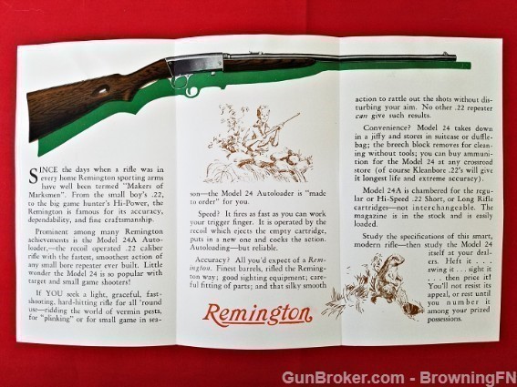 Orig Remington Model 24A Autoloader Flyer-img-1