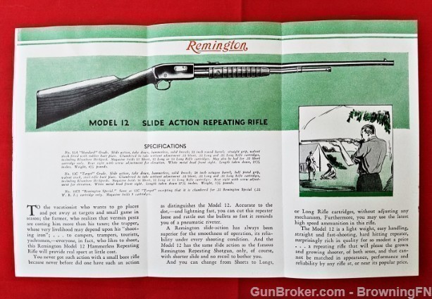 Orig Remington Model 12 Repeater Flyer-img-1