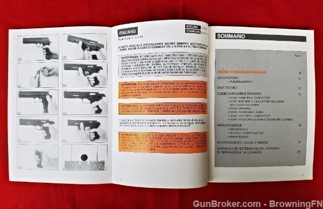 Orig Beretta Model 87 Target Owners Instruction Manual-img-1