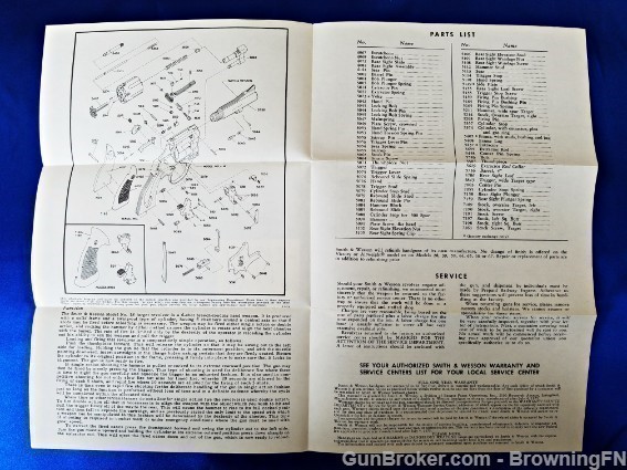 Orig S&W Model 18 Owners Manual 1974-img-1