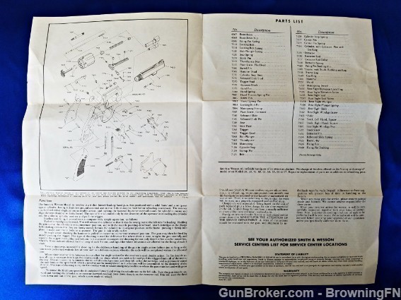 Orig S&W Model 63 Owners Manual 1974-img-1