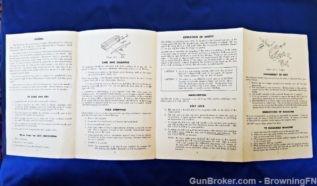 Orig Ruger Model 10/22 Carbine Owners Manual 1964-img-2