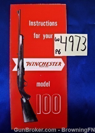 Orig Winchester Model 100 Owners Manual-img-0