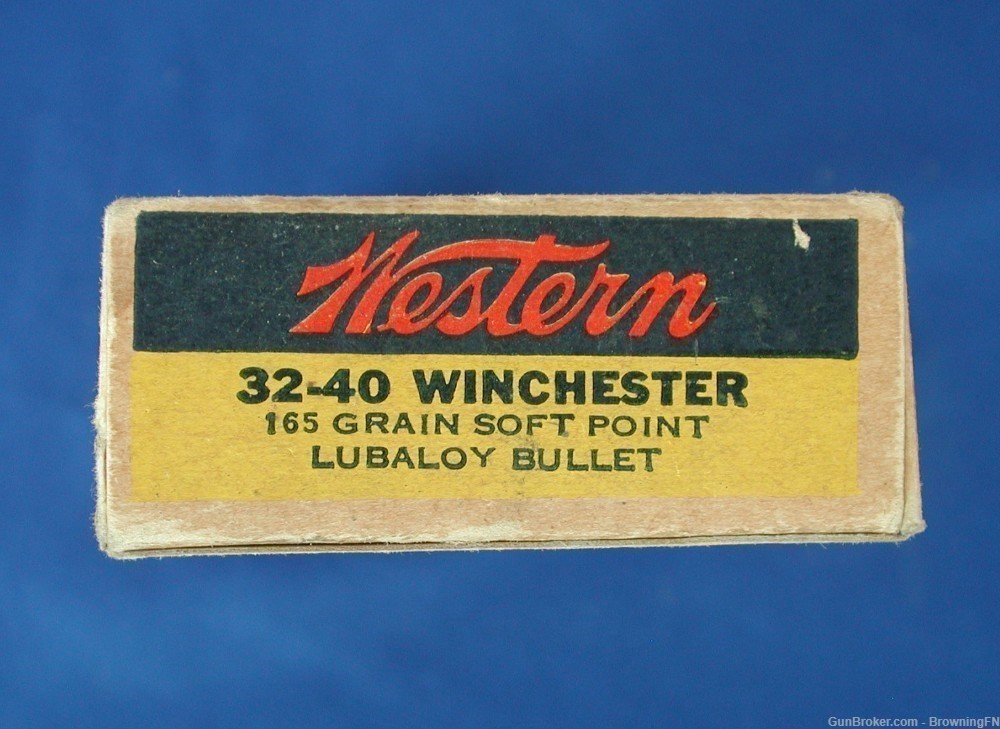 Prewar FULL Box Western Bullseye .32-40 Winchester Model 1894 Marlin-img-4