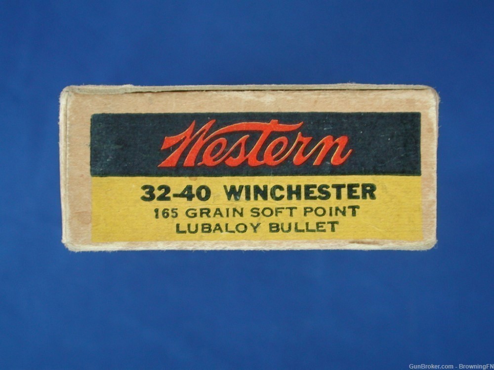 Prewar FULL Box Western Bullseye .32-40 Winchester Model 1894 Marlin-img-2