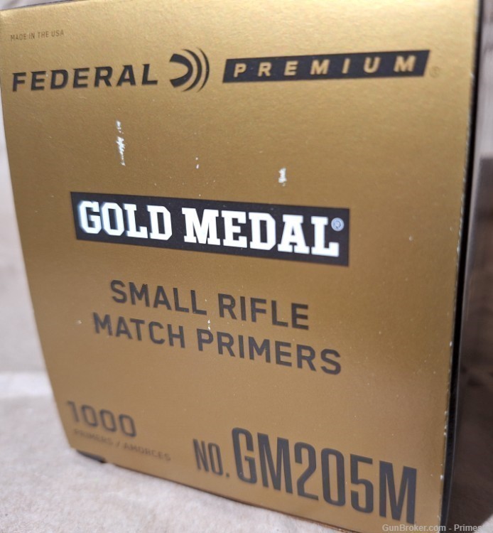 PRIMERS Federal GOLD MEDAL GM205M small rifle match primer 1000 reloading-img-2