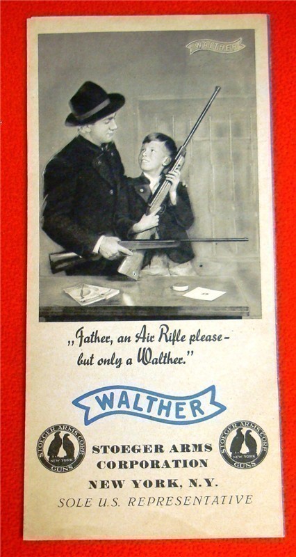 Orig Walther Model 51 Air Gun Rifle Flyer Owners Instruction Manual-img-4