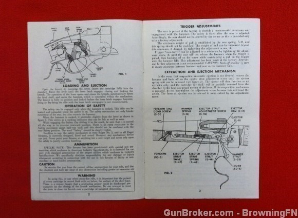 Orig Ruger No.3 Single-Shot Owners Instruction Manual 1977-img-1