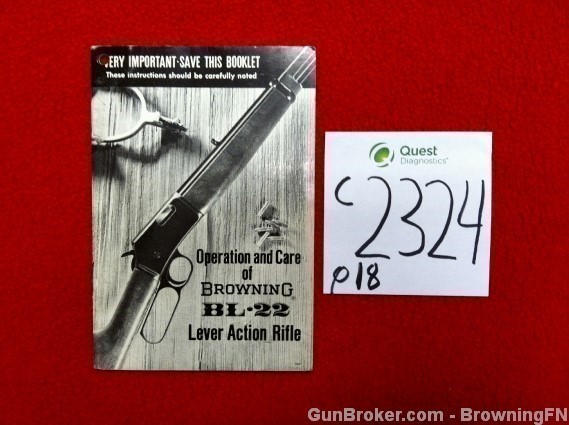 Orig Browning BL22 Owners Instruction Manual-img-0