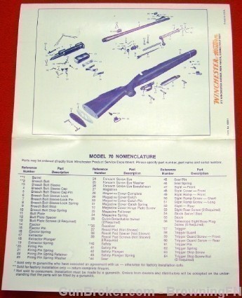 Orig Winchester Owners Instruction Manual Model 70-img-1