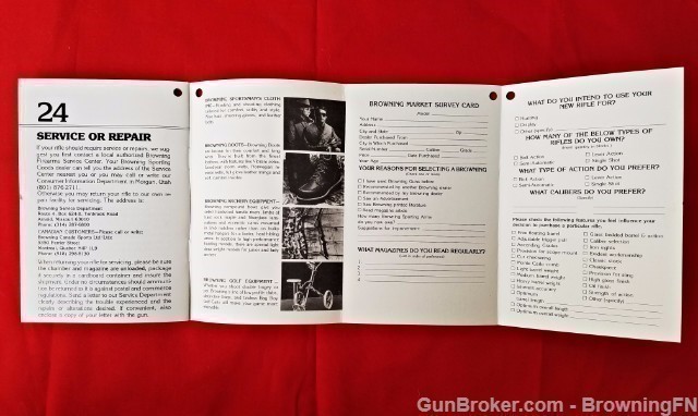 Orig Browning Model 92 Owners Instruction Manual-img-2