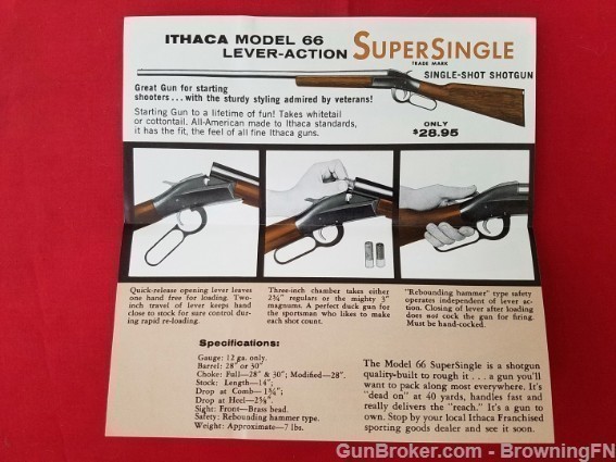 Orig Ithaca Super Single Shotgun Flyer-img-1